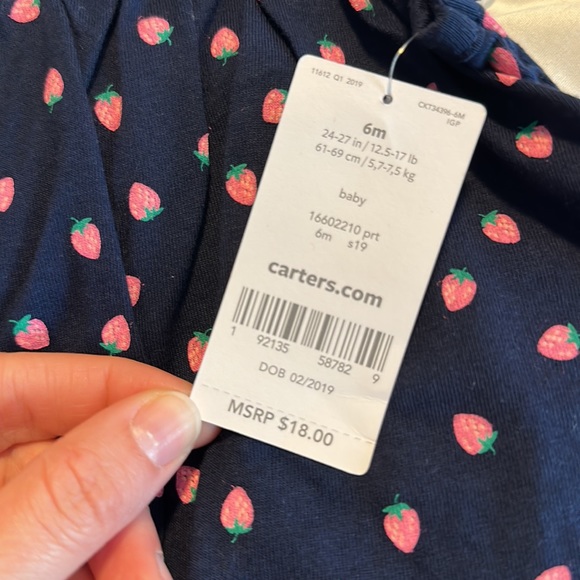 Baby Girl Strawberry Romper - Picture 4 of 4